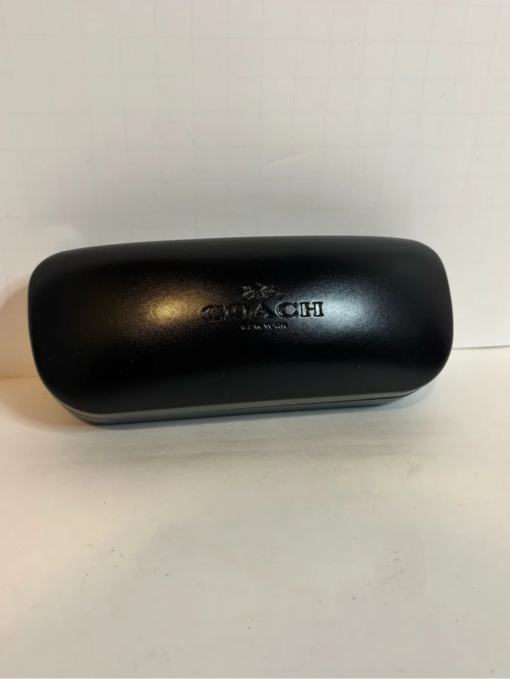 NWOT Coach Black Embossed Logo Sunglasses Case